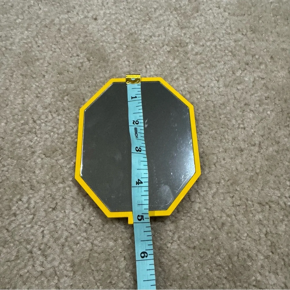 Swarovski Yellow Framed Octagonal table/travel Mirror